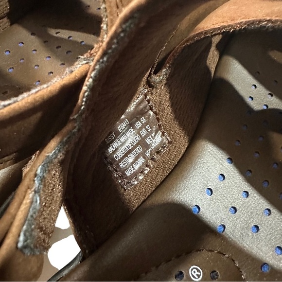 Dr. Scholl's Sissy Gel-Pack Insole Brown Leather Sandals Sz 5.5M Strappy NWT - Picture 10 of 11